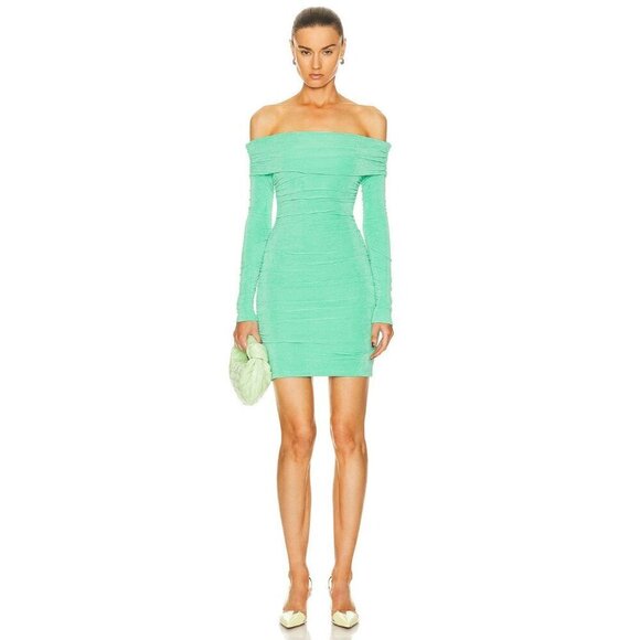 SER.O.YA Windsor Dress Pistachio Womens Size Medium - Picture 1 of 9